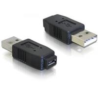 Delock USB A mannelijk - Micro USB Vrouwelijk Verloopstekker