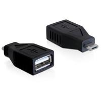 Delock USB Micro B (m) - USB-A (v) adapter - USB2.0 / zwart