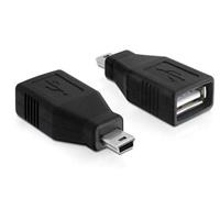 Adapter USB 2.0-A Buchse > USB-mini Stecker - Delock