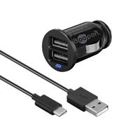 Pro USB Type-C Car charger set (12W/2.4A)