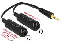 Delock Adapterkabel Audio Splitter Klinkenstecker 3,5 mm 3 Pin > 2 x K