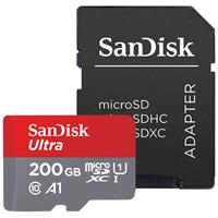 Sandisk Micro SDXC 200GB Ultra Mobile U1 A1 100MB/s geheugenkaart + adapter