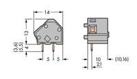 Wago Federkraftklemmblock 2.50mm² Polzahl 1 Orange 300St.