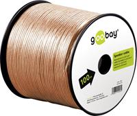 Goobay Loudspeaker cable transparent CCA 50 m roll, cable diameter 2 x 4,0 mm
