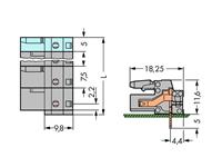 WAGO 232-838 Female behuizing-board 232 Totaal aantal polen 8 Rastermaat: 7.50 mm 25 stuk(s)