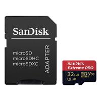 SanDisk MicroSDXC Extreme Pro 100MB/s V30 + SD adapter - 32GB