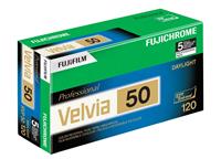 Fuji Velvia RVP 50, 120 spoel / 5 films new