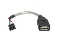 StarTech.com 15 cm USB 2.0 Kabel - USB A-Buchse auf USB Mainboard 4pin Header - Buchse/Buchse