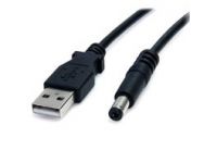 StarTech.com USB 2.0 auf Hohlstecker Typ N Kabel - USB A DC 5V 5,5mm Stecker 2m