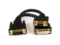 StarTech.com DVI-I to DVI-D and HD15 VGA Wyse DVI Splitter Cable - DVI splitter - 20.32 cm