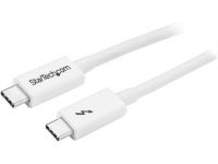 StarTech.com Thunderbolt 3 (20Gbps) USB C Cable - White - 1m