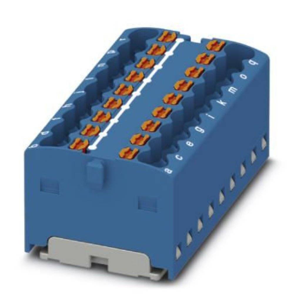 phoenixcontact Phoenix Contact 3002764 Verdeelblok 37.8 mm Spanveer Blauw 20 stuk(s)