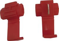 TRU Components Snelklemverbinder Flexibel: 0.5-0.75 mm ² Massief: 0.5-0.75 mm ² Aantal polen: 2 5 stuks Rood
