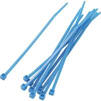 Trucomponents TRU COMPONENTS 1592831 TC-PBR-100-4BE203 Assortiment kabelbinders 100 mm Blauw 100 stuks
