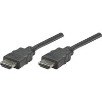 HDMI Kabel Manhattan High Speed HDMI Kabel, HDMI Stecker auf Stecker, Geschirmt, Schwarz, 1 m [1x HDMI-stekker - 1x HDMI-stekker] 1 m Zwart