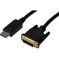 digitus DisplayPort / DVI Anschlusskabel [1x DisplayPort Stecker - 1x DVI-Stecker 24+1pol.] 1.80m Sc