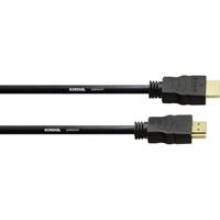 cordial HDMI Anschlusskabel [1x HDMI-Stecker - 1x HDMI-Stecker] 5.00m Schwarz