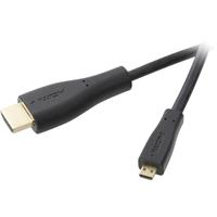 SpeaKa Professional HDMI Anschlusskabel [1x HDMI-Stecker - 1x HDMI-Stecker D Micro] 1.50 m Schwarz