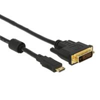 Delock Mini HDMI naar DVI-D Dual Link kabel / zwart - 1 meter