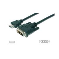 Digitus HDMI / DVI Anschlusskabel [1x HDMI-Stecker - 1x DVI-Stecker 18+1pol.] 3.00m Schwarz
