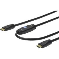 Digitus HDMI Anschlusskabel [1x HDMI-Stecker - 1x HDMI-Stecker] 20.00m Schwarz