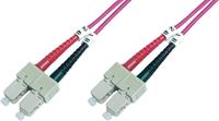 Digitus Professional ASSMANN Electronic DK-2522-01-4 1m SC SC Paars Glasvezel kabel