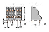 Wago Doppelstockklemme 0.34mm² Polzahl 14 Grün, Gelb 49St.