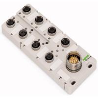 WAGO Sensor/actuatorbox IP67 757-185 Passieve sensor/actorbox M12-verdeler met metalen schroefdraad 1 stuk(s)