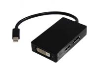 StarTech.com Mini DisplayPort to DisplayPort / DVI / HDMI Multifunction Adapter - adapter för video / ljud - DisplayPort / HDMI / DVI