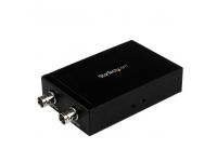 StarTech.com HDMI to SDI Converter - HDMI to 3G SDI Adapter with Dual SDI Output - video converter - black