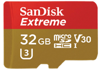 SANDISK MicroSDHC Extreme 32GB 100mb / 60mb,V30,A1 2p AC
