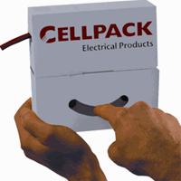 Krimpkous Cellpack 25.4-12.7mm doos 4M zwart