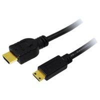 HDMI Kabel LogiLink CH0022 [1x HDMI-stekker - 1x HDMI-stekker C mini] 1.5 m Zwart