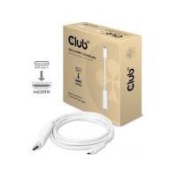 Club3D USB / HDMI Anschlusskabel [1x USB 2.0 Stecker C - 1x HDMI-Stecker] 1.80m Weiß