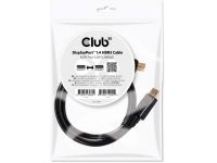 Club3D DisplayPort Anschlusskabel [1x DisplayPort Stecker - 1x DisplayPort Stecker] 1.00m Schwarz