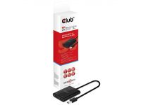 Club3D 1+2 Port USB 3.0-Umschalter 44096 x 2160 Pixel Schwarz