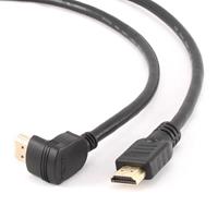 Cablexpert High Speed HDMI kabel met Ethernet, haakse connector, 4,5 meter - Qual