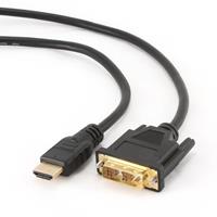 Cablexpert HDMI naar DVI-kabel (Single Link), man-man, met vergulde connectoren, 3 meter