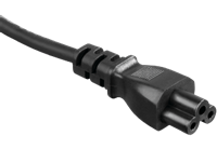 Hama Mains Lead, plug with earth contact - 3-pin socket (cloverleaf), 2.50