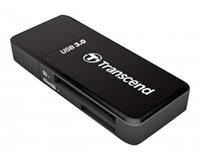 Transcend RDF5 USB 3.0 Zwart geheugenkaartlezer