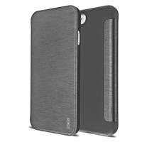 Artwizz Flip Case »Artwizz SmartJacket Handyhülle kompatibel für iPhone SE (2022/2020) / 8 / 7 - Schutzhülle in gebürsteter Metall-Optik - Titan«