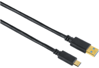 Hama USB-C-adapterkabel, USB-C-stekker âÂ€Â“ USB-3.1-A-stekker, verguld, 0,75