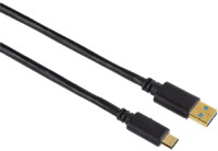 Hama USB-C-adapterkabel, USB-C-stekker âÂ€Â“ USB-3.1-A-stekker, verguld, 1,80