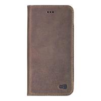 Senza Raw Leather Booklet Apple iPhone 6/6S Chestnut Brown - 