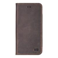 Senza Raw Leather Booklet Apple iPhone 6/6S Walnut Brown