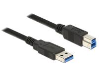 delock Kabel USB 3.0 Typ-A Stecker > USB 3.0 Typ-B Stecker 3,0 m schwa