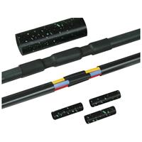 Verbindingsmof met schroefverbinder Kabel-Ã: 12 - 48 mm HellermannTyton 380-04013 LVK-C-5x1,5-6 PO-X BK Inhoud: 1 set