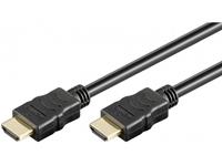 High-speed hdmi™ cable with Ethernet, gold-plated, 7.5 m, black - hdmi™ standard male (type a) hdmi™ standard male (type a) (38520) - Goobay