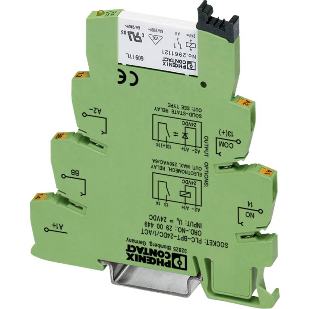 phoenixcontact Phoenix Contact PLC-RSC- 24DC/ 1AU/SEN Interfacerelais 24 V/DC 50 mA 1x NO 10 stuk(s)