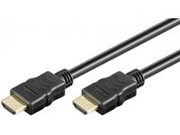 goobay HDMI Anschlusskabel [1x HDMI-Stecker - 1x HDMI-Stecker] 2.00m Schwarz